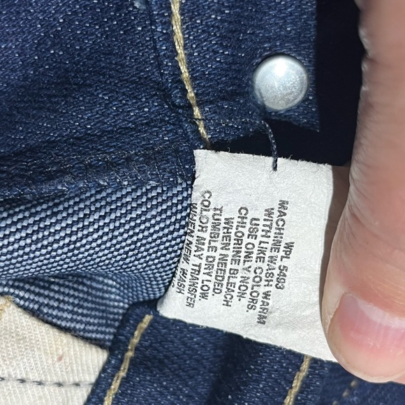 VINTAGE DEE CEE 34x30 DARK WASH JEANS MADE IN THE USA PREOWNED - Picture 5 of 7